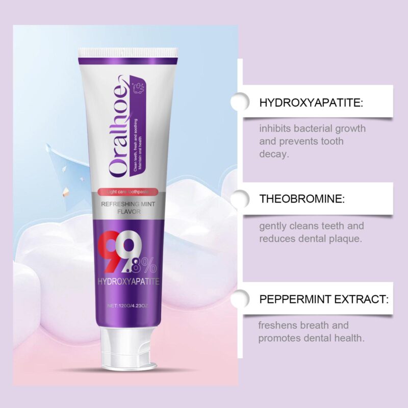 Yellow Removing Toothpaste - Mild Ingredients, Stain Removal & Enamel Protection, Dental Care - Image 4