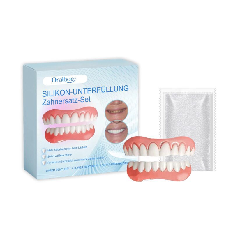 Cosmetic Denture Set - Smile Enhancement, Comfort Material & Teeth Filling Kit, Dental Beauty