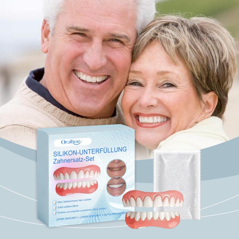 Cosmetic Denture Set - Smile Enhancement, Comfort Material & Teeth Filling Kit, Dental Beauty - Image 2