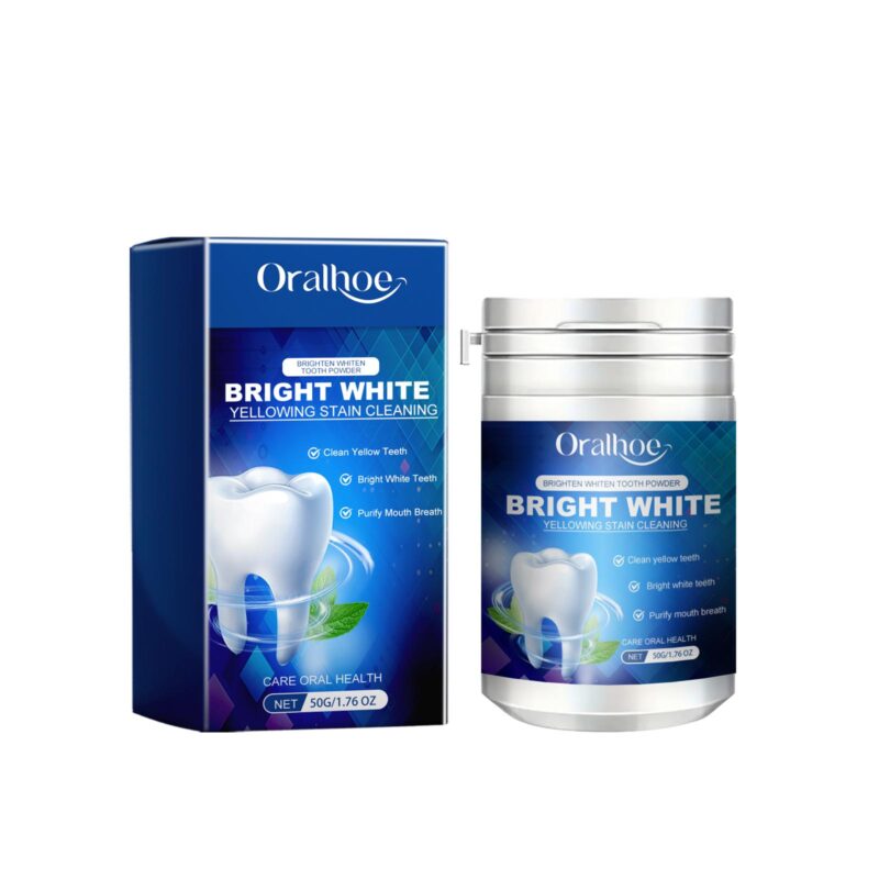 Teeth Whitening Powder - Yellow Stain Removal, Fresh Breath & Daily Care, Cleaning Powder