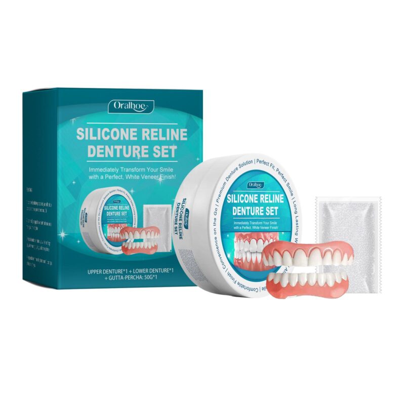 Cosmetic Denture Set - Smile Appearance Enhancement, Comfort Material & Dental Beauty, Kit