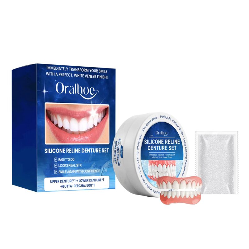 Denture Cosmetic Set - Smile Beauty Enhancement, Comfort Material & Complete Denture Kit