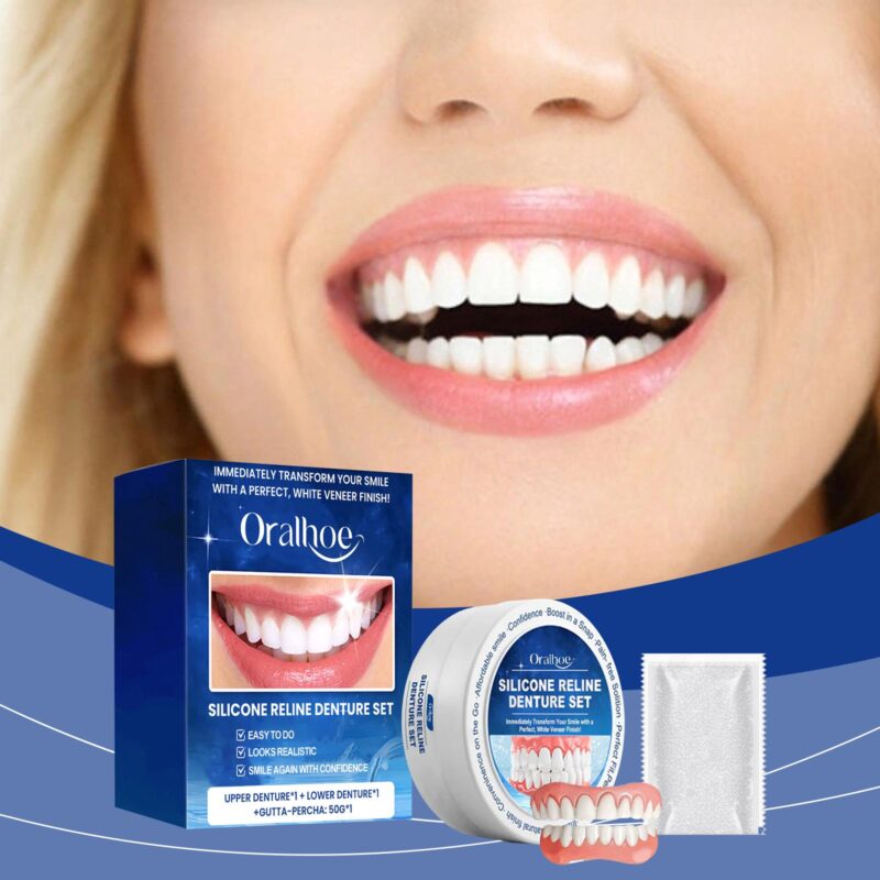 Denture Cosmetic Set - Smile Beauty Enhancement, Comfort Material & Complete Denture Kit - Image 2