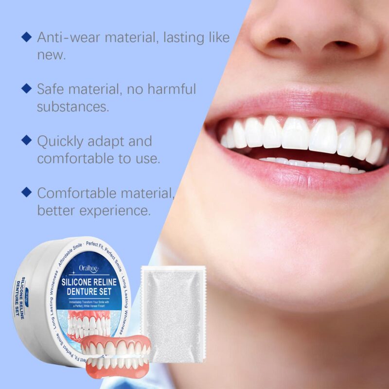 Denture Cosmetic Set - Smile Beauty Enhancement, Comfort Material & Complete Denture Kit - Image 3