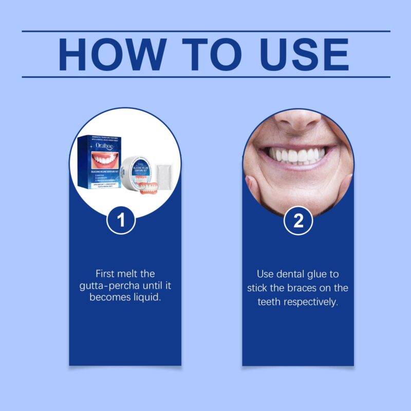 Denture Cosmetic Set - Smile Beauty Enhancement, Comfort Material & Complete Denture Kit - Image 6
