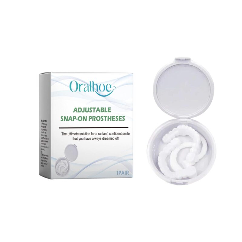 Adult Cosmetic Dentures - Small Defect Coverage, Smile Improvement & Teeth Braces, Denture Set