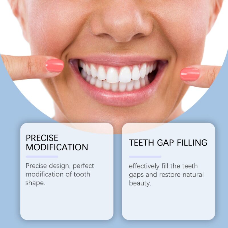 Adult Cosmetic Dentures - Small Defect Coverage, Smile Improvement & Teeth Braces, Denture Set - Image 3