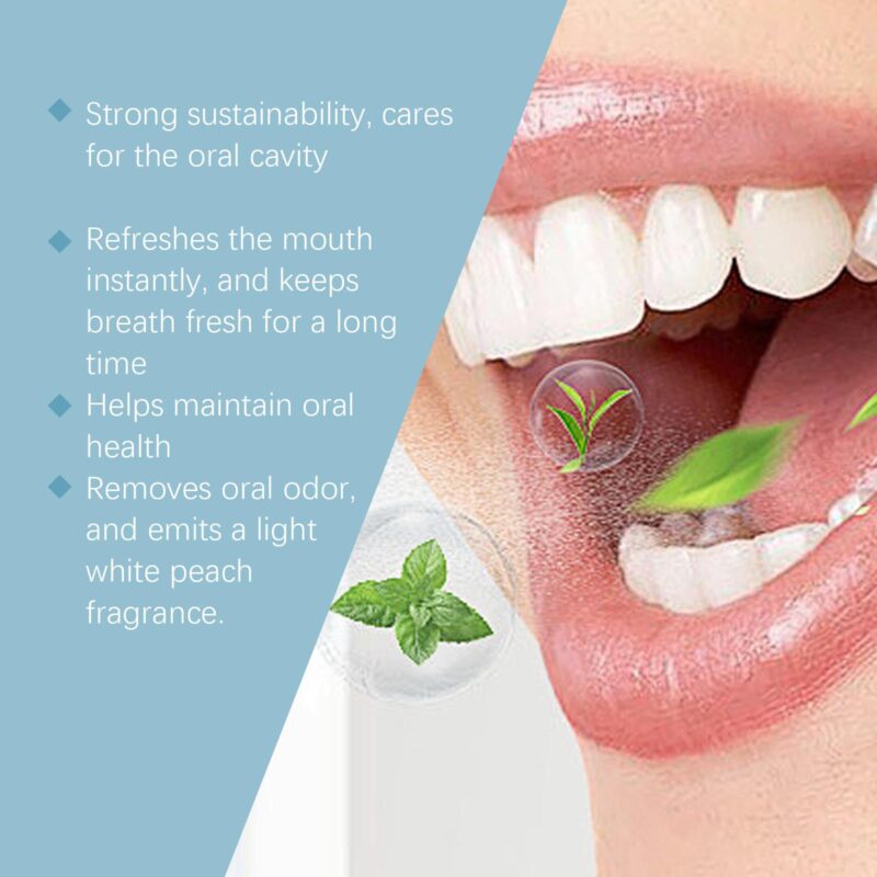 Mint Oral Freshener Spray - Coffee Stain Removal, Teeth Whitening & Healthy Gums, Mint Scent - Image 2