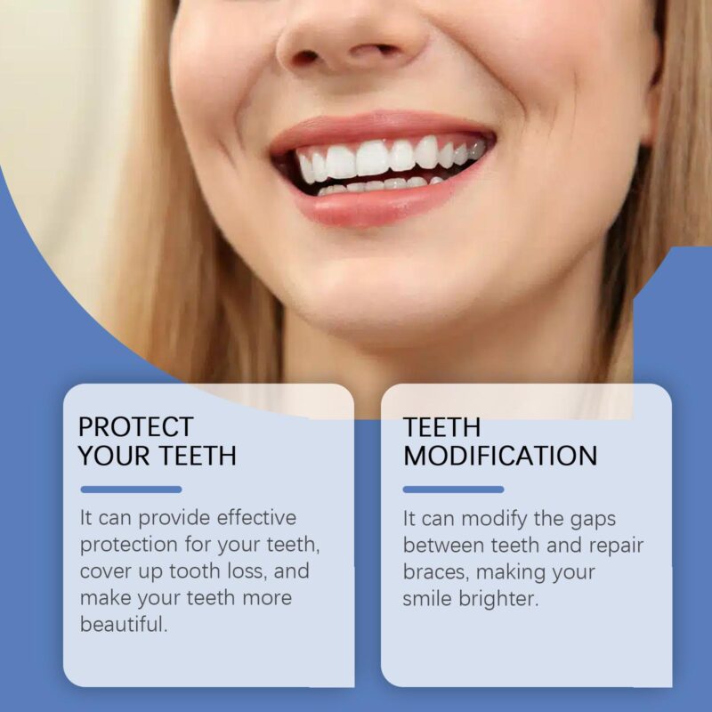 Silicone Resin Denture Set - Smile Appearance Enhancement, Comfort Material & Beauty Care, Kit - Image 3