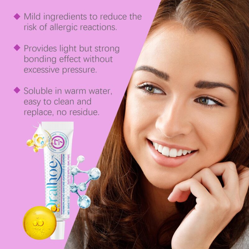 Denture Adhesive - Thermoplastic Comfort, Denture Hold & Gum Care, Adhesive Solution - Image 3