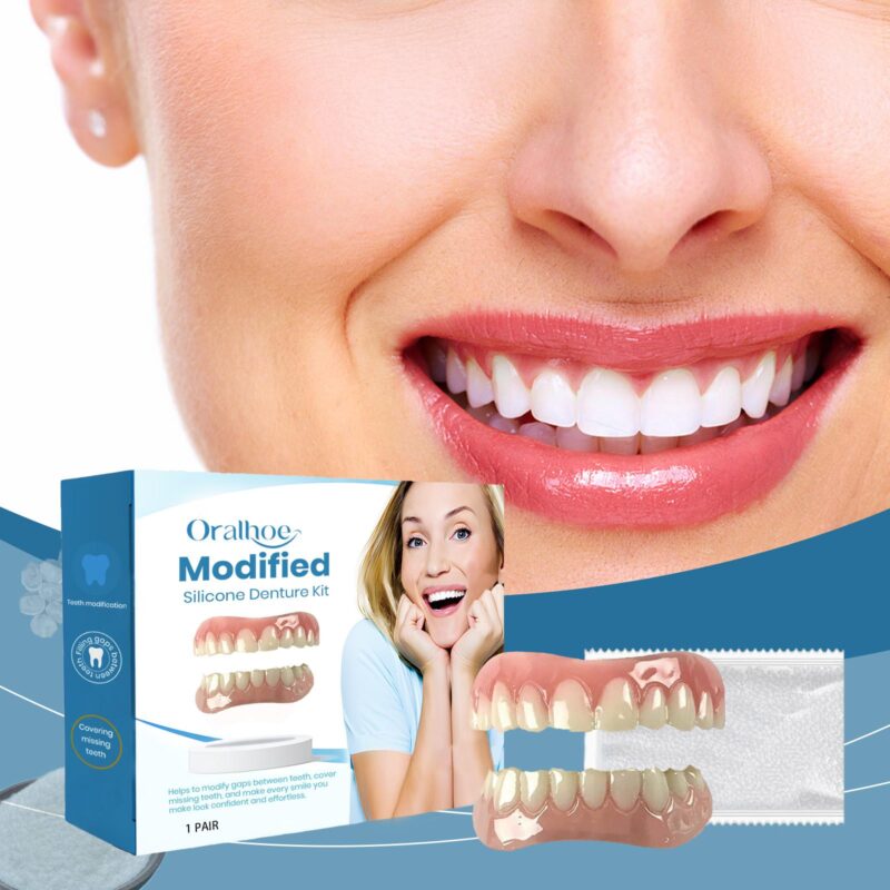 American Style Denture Set - Interdental Orthodontic Design, Smile Enhancement & Comfort Fit - Image 2