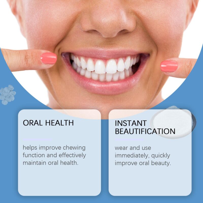 American Style Denture Set - Interdental Orthodontic Design, Smile Enhancement & Comfort Fit - Image 3