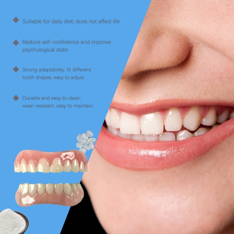 American Style Denture Set - Interdental Orthodontic Design, Smile Enhancement & Comfort Fit - Image 4