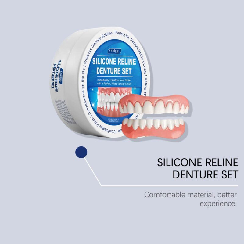 Denture Denture Set - Smile Beauty Enhancement, Comfort Material & Dental Cosmetic Care, Kit - Image 4
