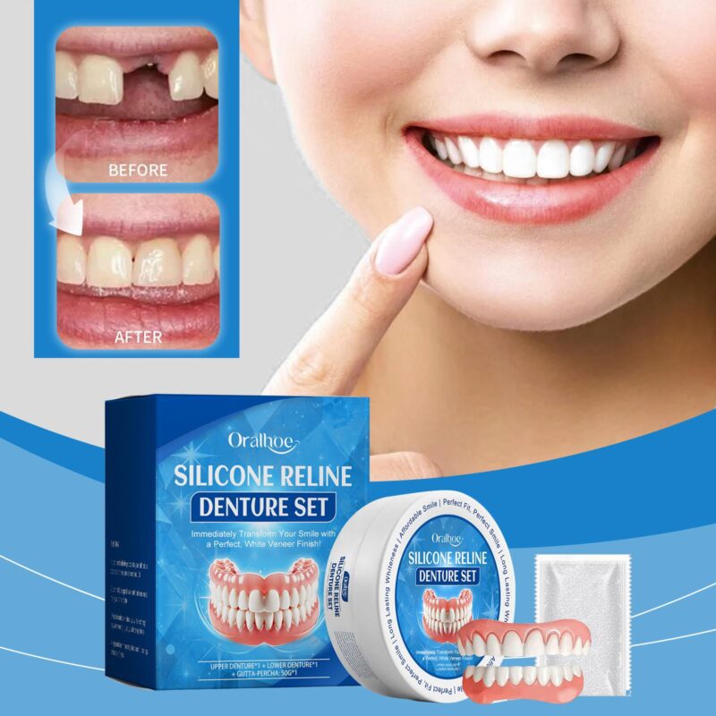 Cosmetic Denture Set - Smile Comfort Enhancement, Dental Crevices Care & Beauty, Kit - Image 2