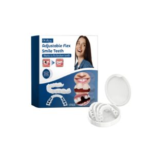 Adjustable Buckle Dentures - Artificial Braces, Temporary Filling & Orthodontic Care, Denture Set