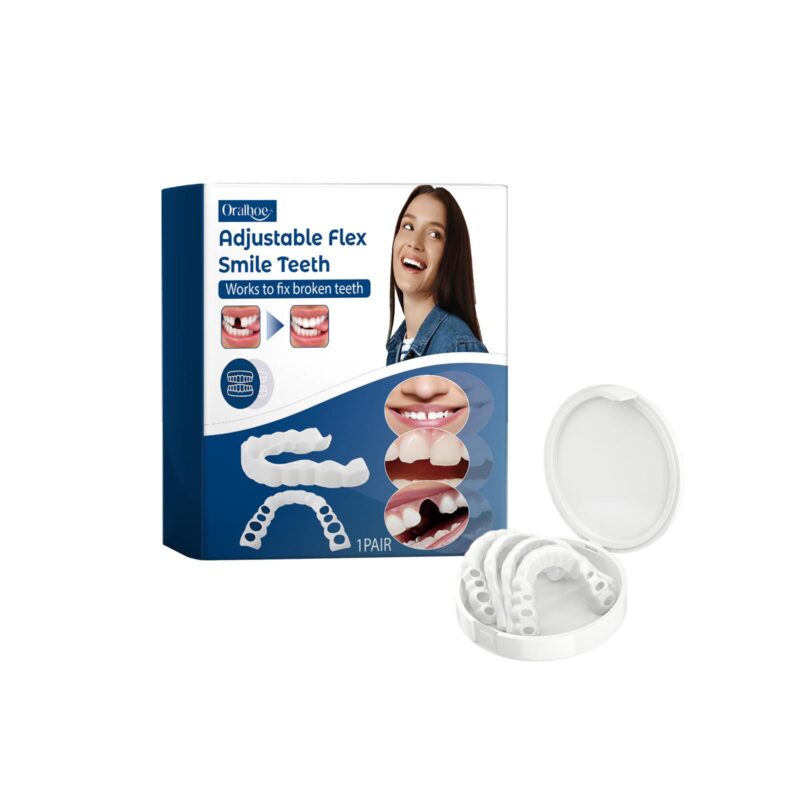 Adjustable Buckle Dentures - Artificial Braces, Temporary Filling & Orthodontic Care, Denture Set