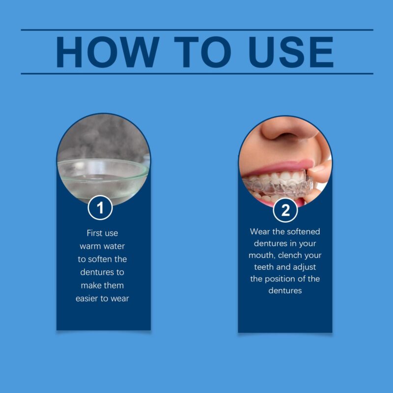 Adjustable Buckle Dentures - Artificial Braces, Temporary Filling & Orthodontic Care, Denture Set - Image 5