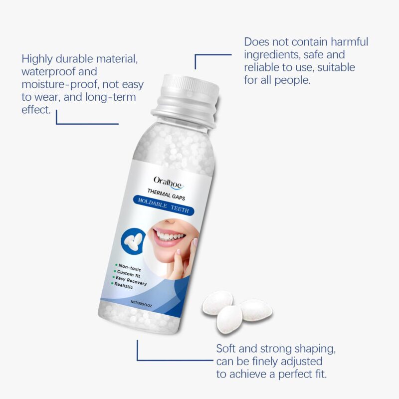 Can Shape Solid Dental Glue - Temporary Hole Filling, Teeth Modification & Denture Fixation, Glue - Image 3