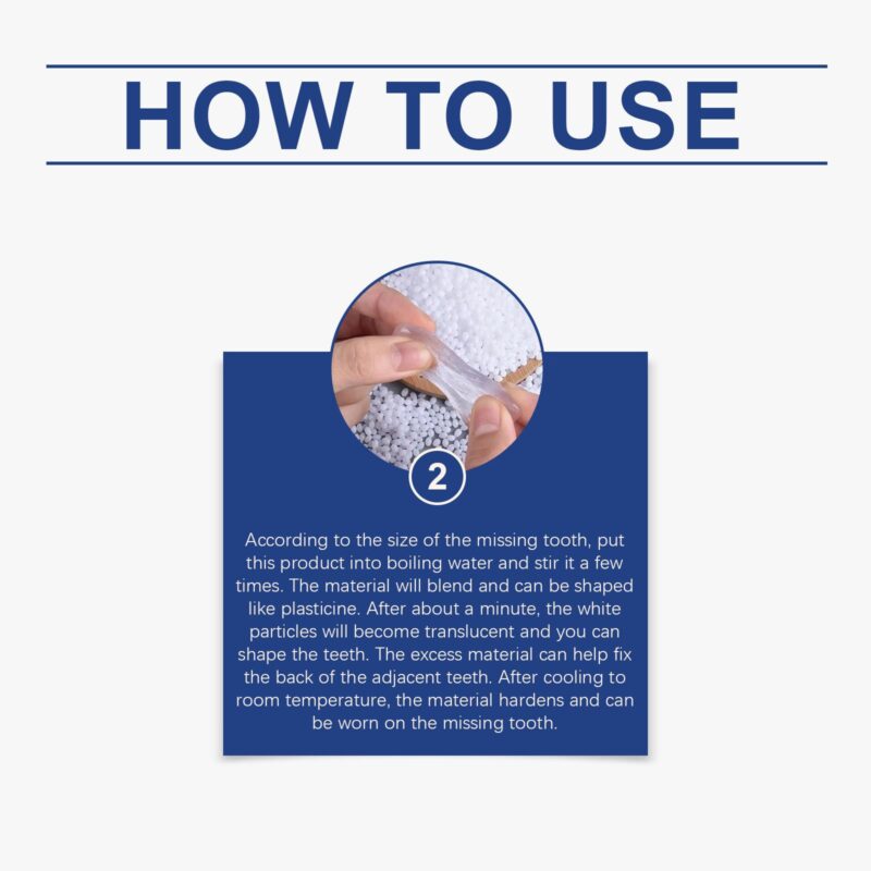 Can Shape Solid Dental Glue - Temporary Hole Filling, Teeth Modification & Denture Fixation, Glue - Image 6