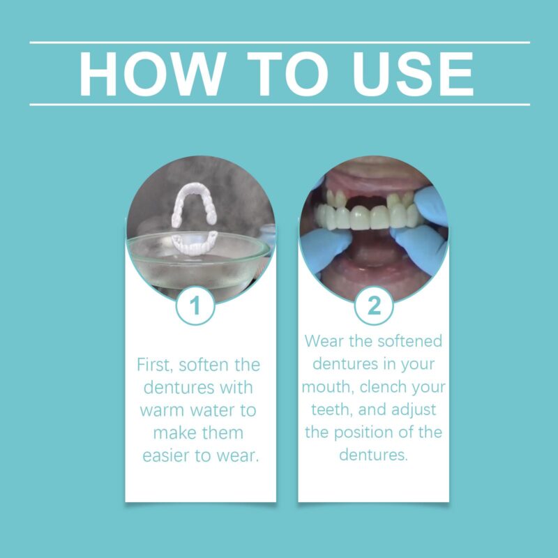 Adjustable Denture Set - Temporary Interdental Correction, Comfort Natural & Fillings, Dentures - Image 6