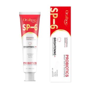 Oralhoe Probiotic Brightening Toothpaste for Dental Hygiene & Stain Reduction