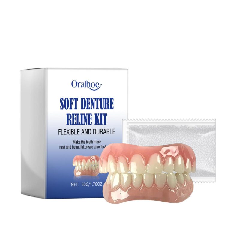 Soft Denture Reline Kit - Interdental Fillings/Braces Care, Denture Set & Comfort Fit, Oral Kit
