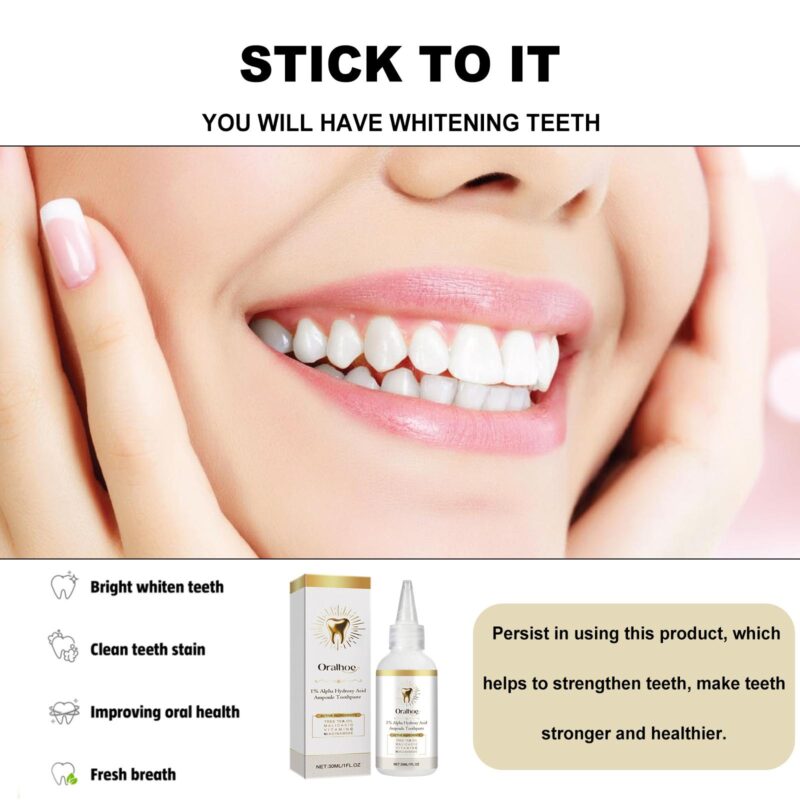 Brightening Toothpaste - Deep Stain Removal, Whitening Teeth & Bad Breath Reduction, Fresh Breath - Image 4