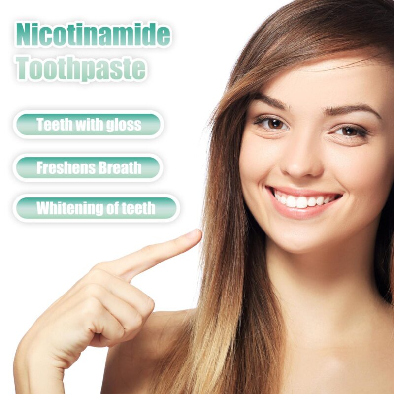 Nicotinamide Toothpaste - Whitening Teeth, Tartar/Yellow Stain Removal & Fresh Breath, Oral Care - Image 4