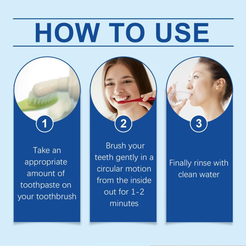 Bee-Poison Stain Removal Toothpaste - Fresh Breath, Deep Cleaning & Mint Flavor, Whitening Care - Image 6