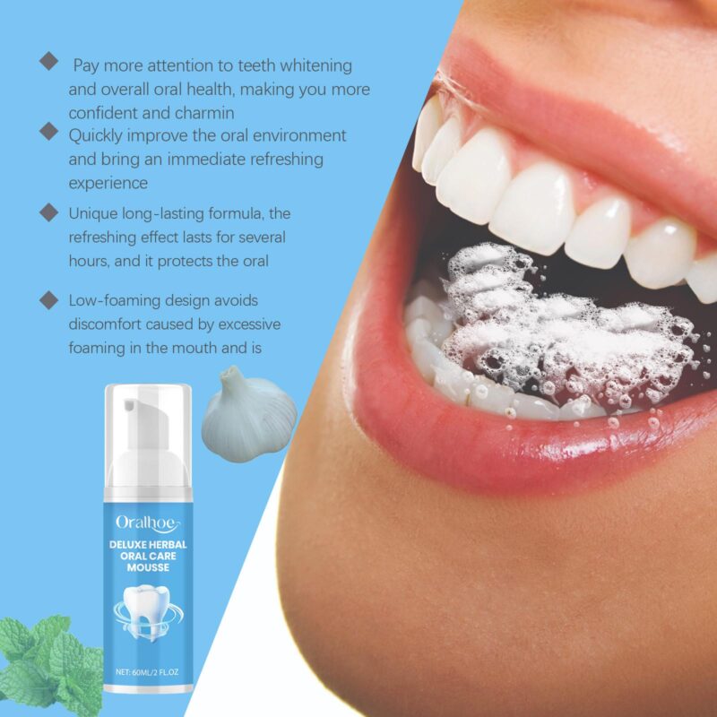 Mouth Whitening Mousse - Foaming Teeth Cleaning, Fresh Breath & White Care, Oral Mousse - Image 3