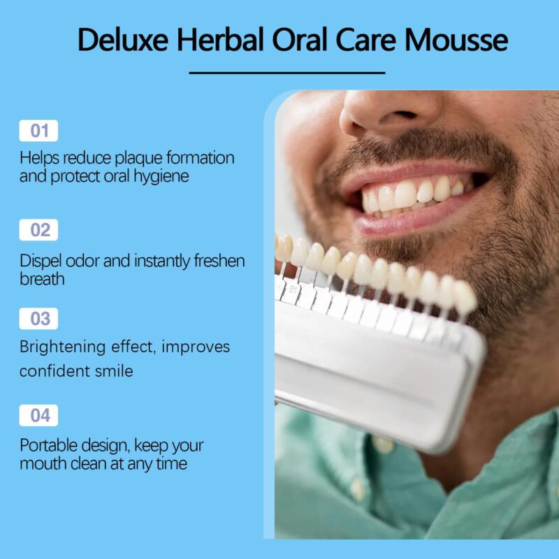 Mouth Whitening Mousse - Foaming Teeth Cleaning, Fresh Breath & White Care, Oral Mousse - Image 4