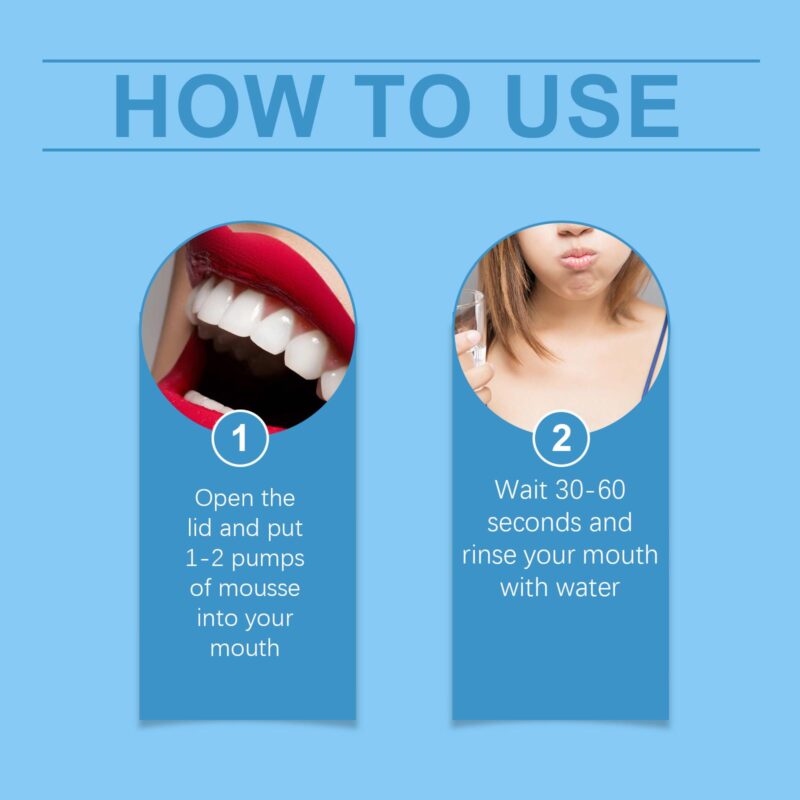 Mouth Whitening Mousse - Foaming Teeth Cleaning, Fresh Breath & White Care, Oral Mousse - Image 6