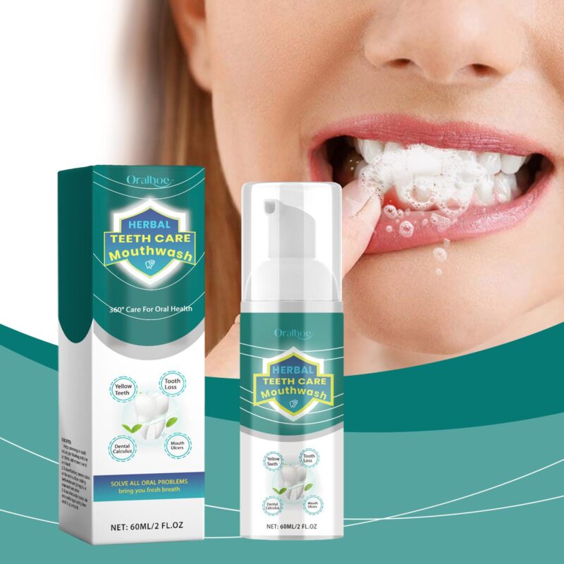 Teeth Cleansing Mousse - Foaming Whitening, Fresh Breath & Stain Removal, Oral Cleanser - Image 2