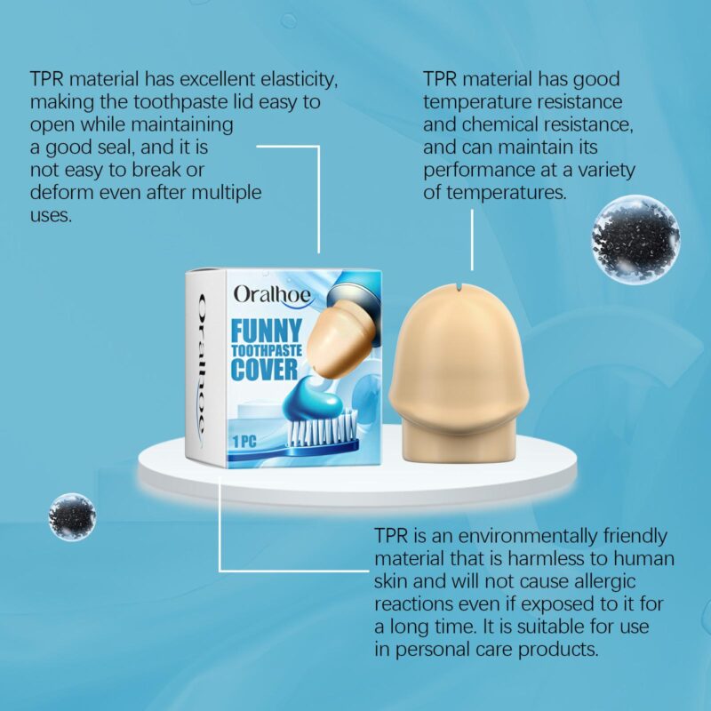 Toothpaste Cap Protector - Creative Self-Sealing Design, Dust Proof & Fun Personality, Oral Accessory - Image 4