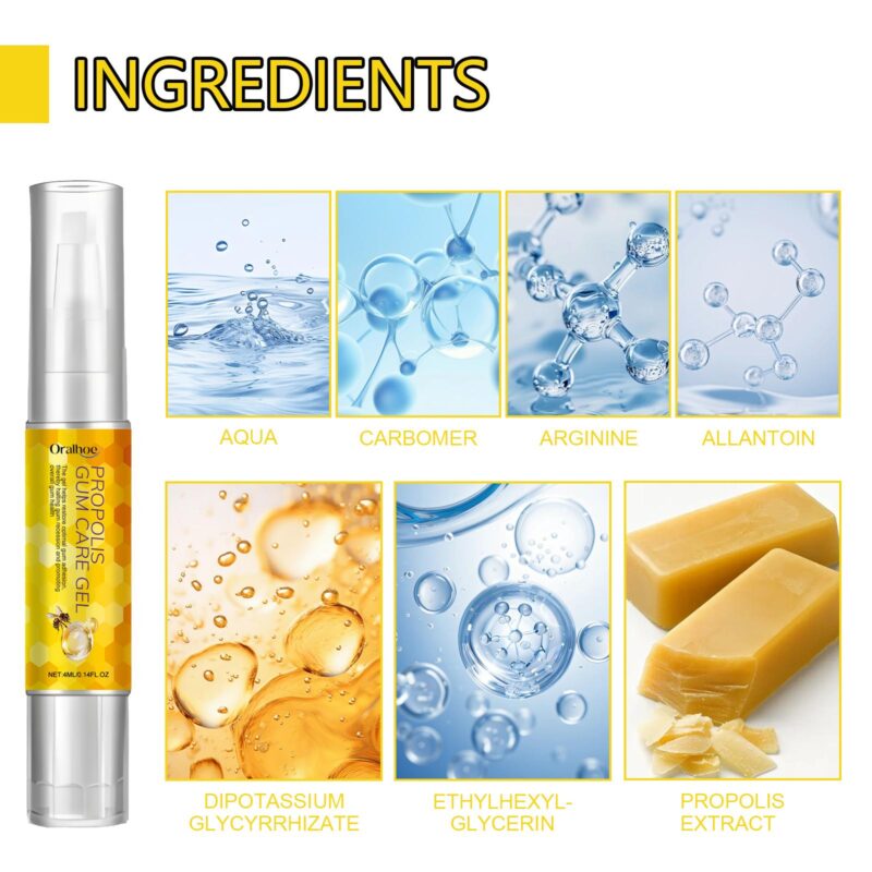 Propolis Gum Care Gel - Oral Care, Clean/Repair Teeth & Yellow Stain Whitening, Gum Gel - Image 5