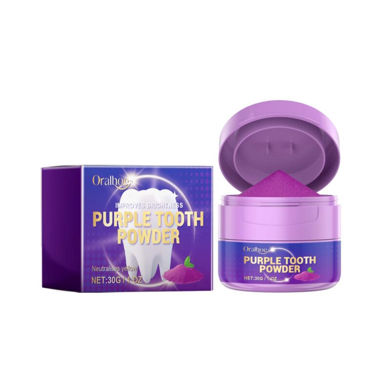 Purple Tooth Powder - Bad Breath/Fresh Breath, Teeth Whitening & Beauty Care, Powder