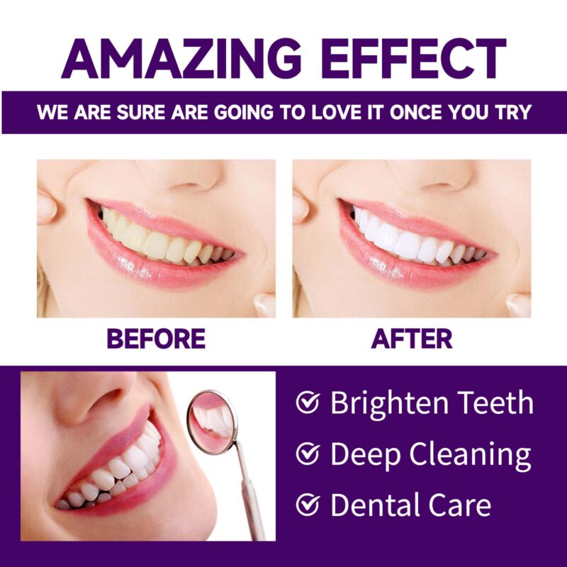 Purple Tooth Powder - Bad Breath/Fresh Breath, Teeth Whitening & Beauty Care, Powder - Image 4