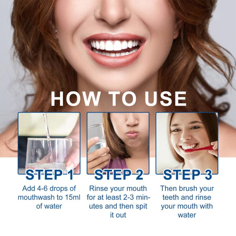 Coconut Mint Mouthwash - Stain Removal, Whitening & Odor Elimination, Oral Care Essential - Image 6