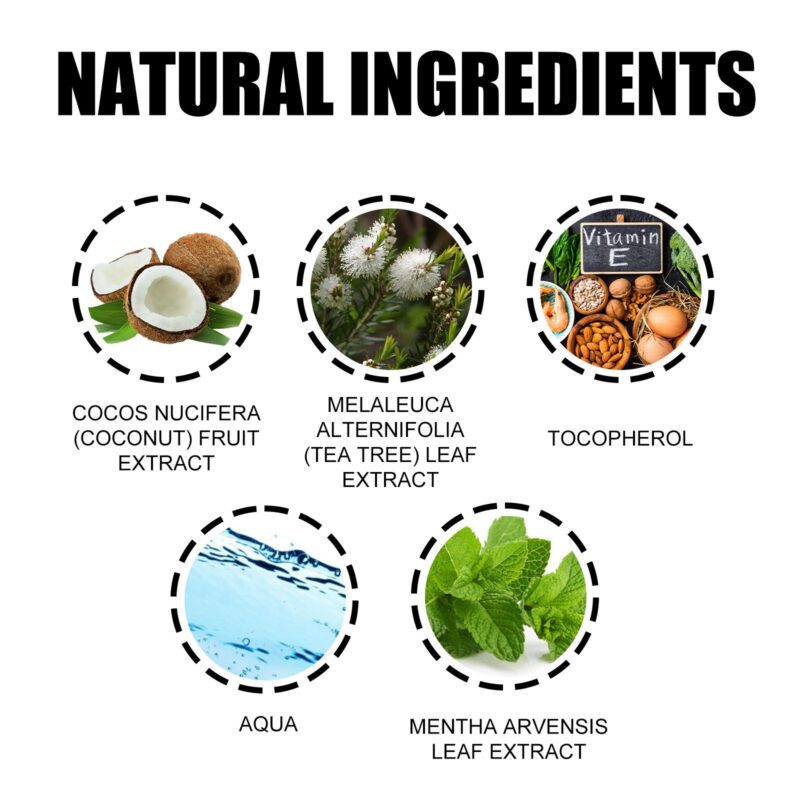 Coconut Mint Mouthwash - Tongue Coating Clean, Teeth Whitening & Fresh Breath, Oral Care - Image 5