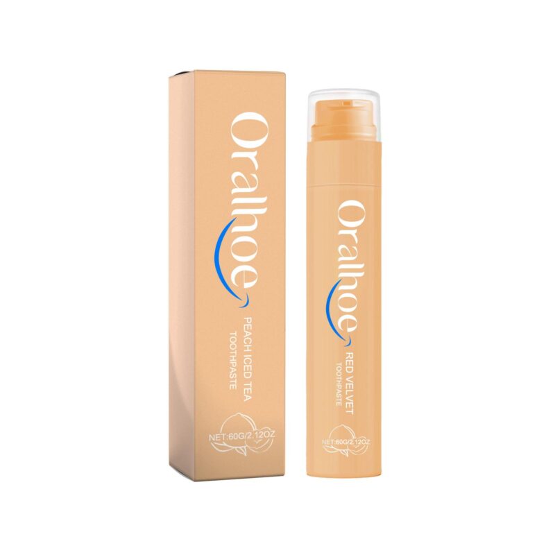 Peach Iced Tea Toothpaste - Multi-Flavor, Yellow Tartar Removal & Fresh Breath, Dental Care