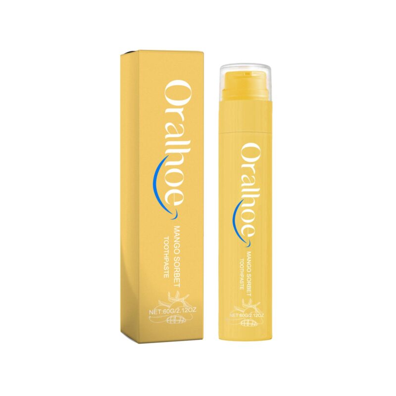 Mango Sorbet Toothpaste - Multi-Flavor, Yellow Tartar Removal & Fresh Breath, Toothpaste