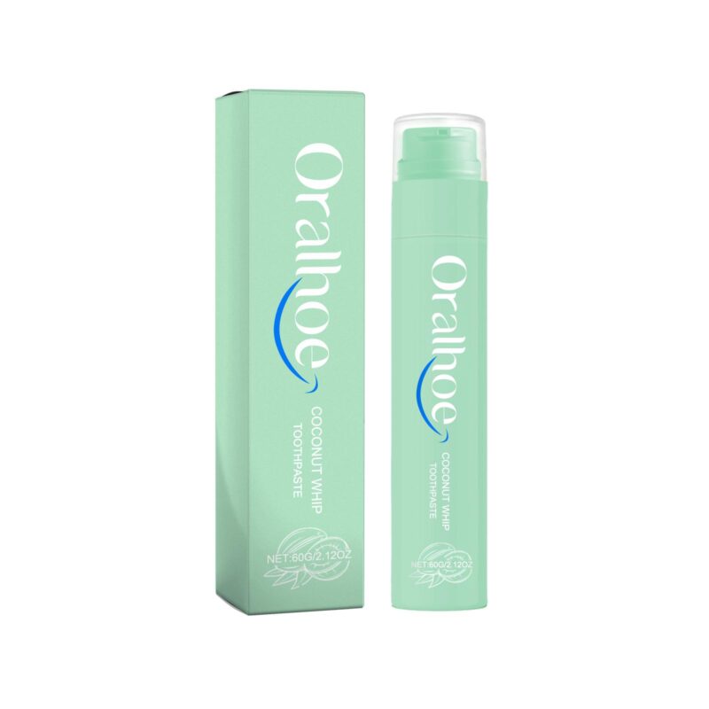 Coconut Whip Toothpaste - Multi-Flavor, Yellow Tartar Removal & Fresh Breath, Teeth Cleaning