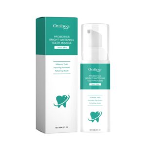 Oralhoe Probiotics Teeth Whitening Mousse - Tartar & Gum Care, Fresh Breath