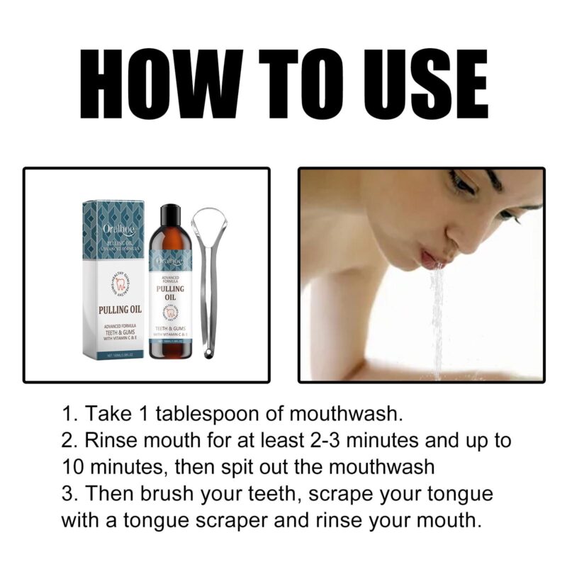 Puling Oil - Tartar Control, Fresh Breath & Teeth Protection, Deep Oral Cleaning - Image 6