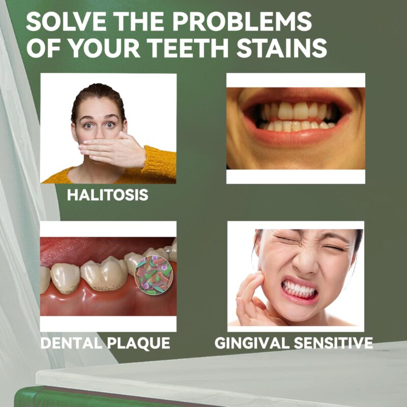 Enzyme Brightening Toothpaste - Deep Yellow Stain Removal, Teeth Repair & Fresh Breath, Balancing Formula - Image 3
