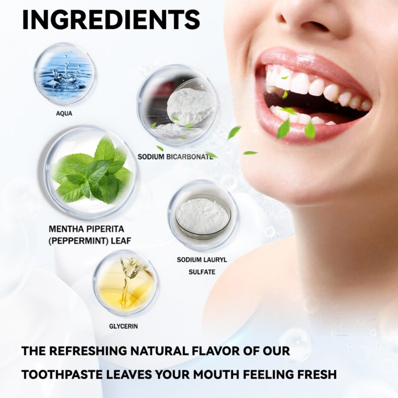 Enzyme Brightening Toothpaste - Deep Yellow Stain Removal, Teeth Repair & Fresh Breath, Balancing Formula - Image 5