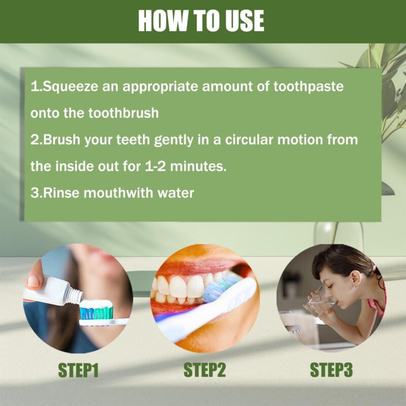 Enzyme Brightening Toothpaste - Deep Yellow Stain Removal, Teeth Repair & Fresh Breath, Balancing Formula - Image 6
