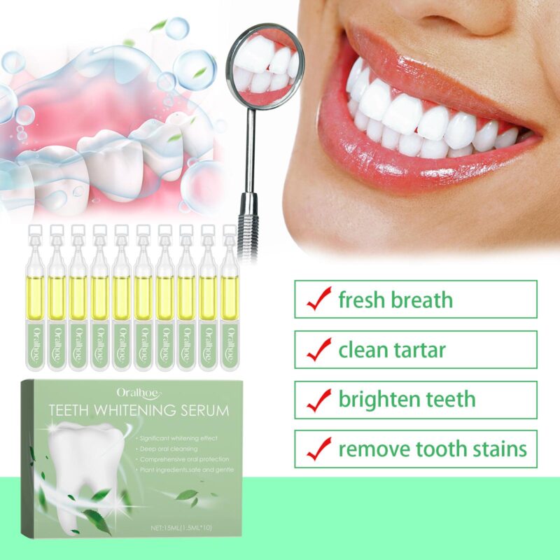 Teeth Whitening Serum - Yellow Stain Removal, Gum Cleaning & Deep Care, Dental Serum - Image 4