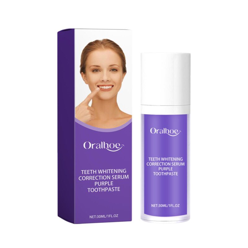 Oralhoe Purple Teeth Whitening Serum - Stain Removal & Fresh Breath